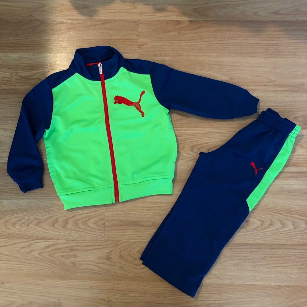 Puma Tracksuit 2T Jacket Pants Navy Blue Boy